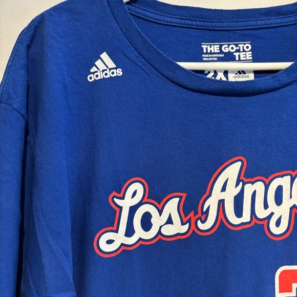 Blake Griffin LA Clippers Adidas NBA T-Shirt 2XL #32 Blue Basketball Jersey Tee - Picture 5 of 10